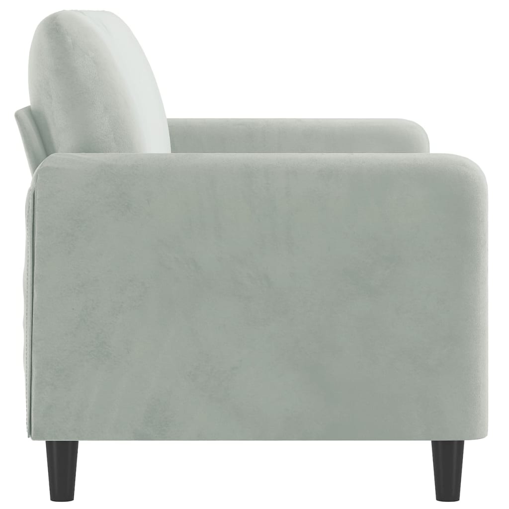 vidaXL Sofa Chair Upholstered Single Sofa Armchair for Living Room Velvet-17
