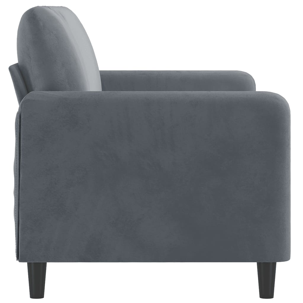 vidaXL Sofa Chair Upholstered Single Sofa Armchair for Living Room Velvet-56