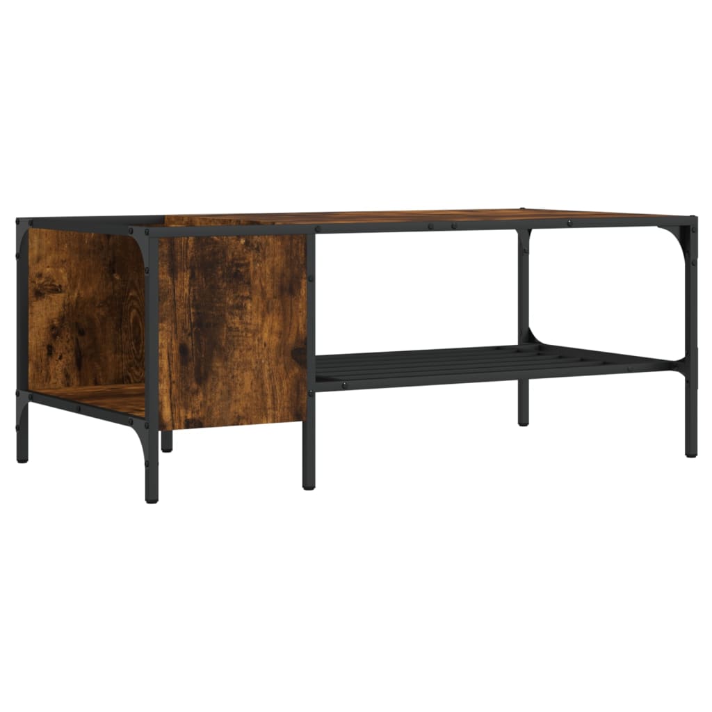 vidaXL Coffee Table with Rack Accent Side End Desk Furniture Engineered Wood-16