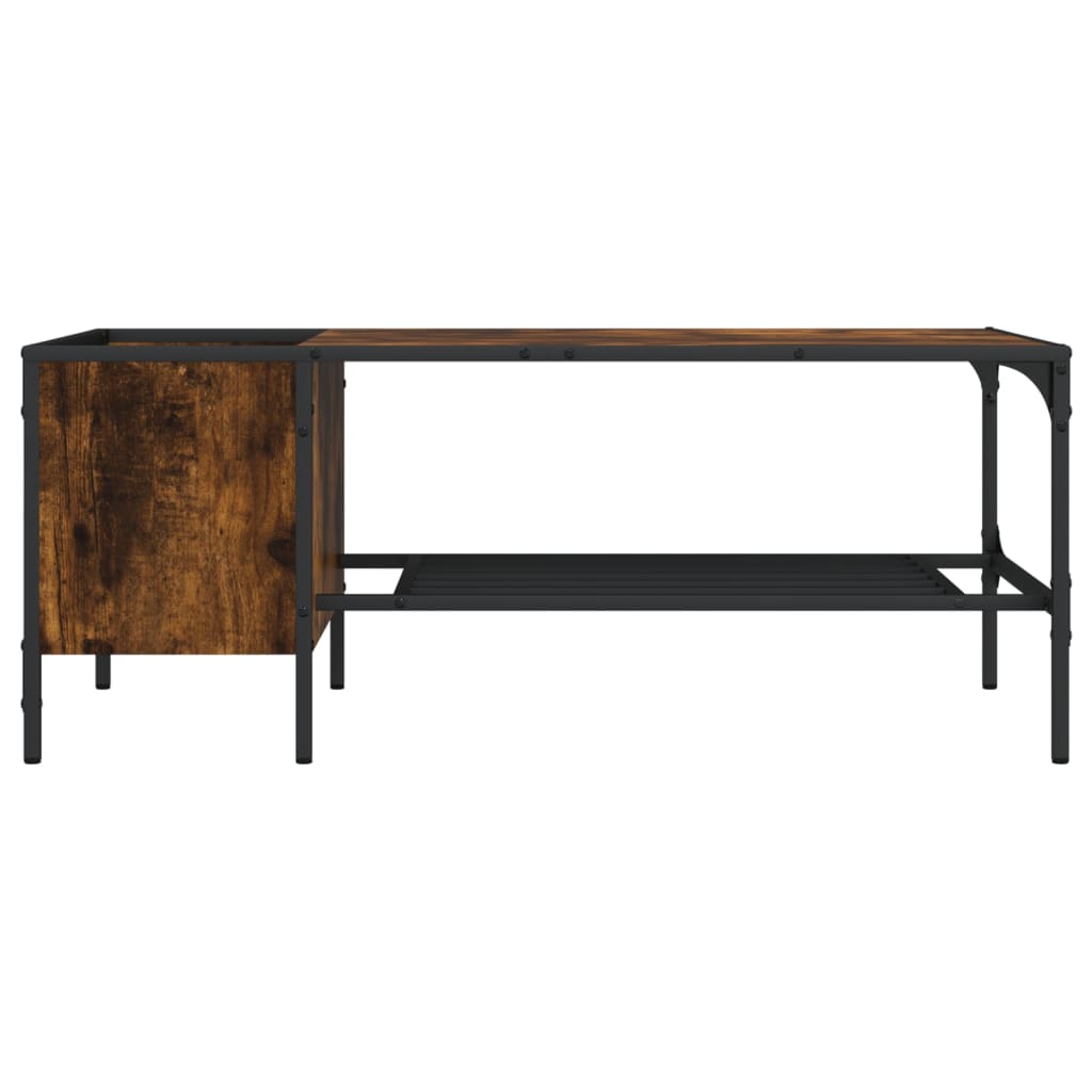 vidaXL Coffee Table with Rack Accent Side End Desk Furniture Engineered Wood-22