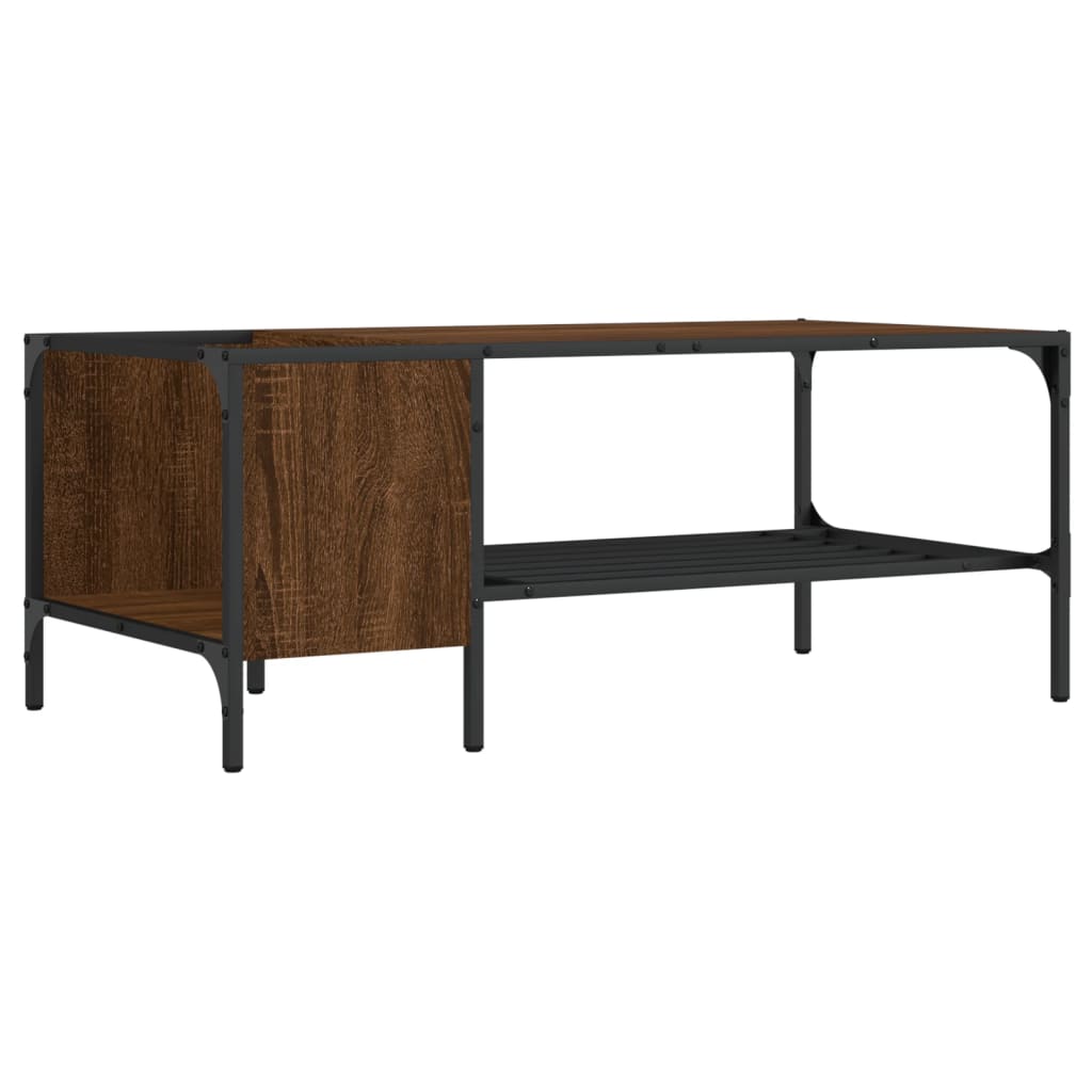 vidaXL Coffee Table with Rack Accent Side End Desk Furniture Engineered Wood-21