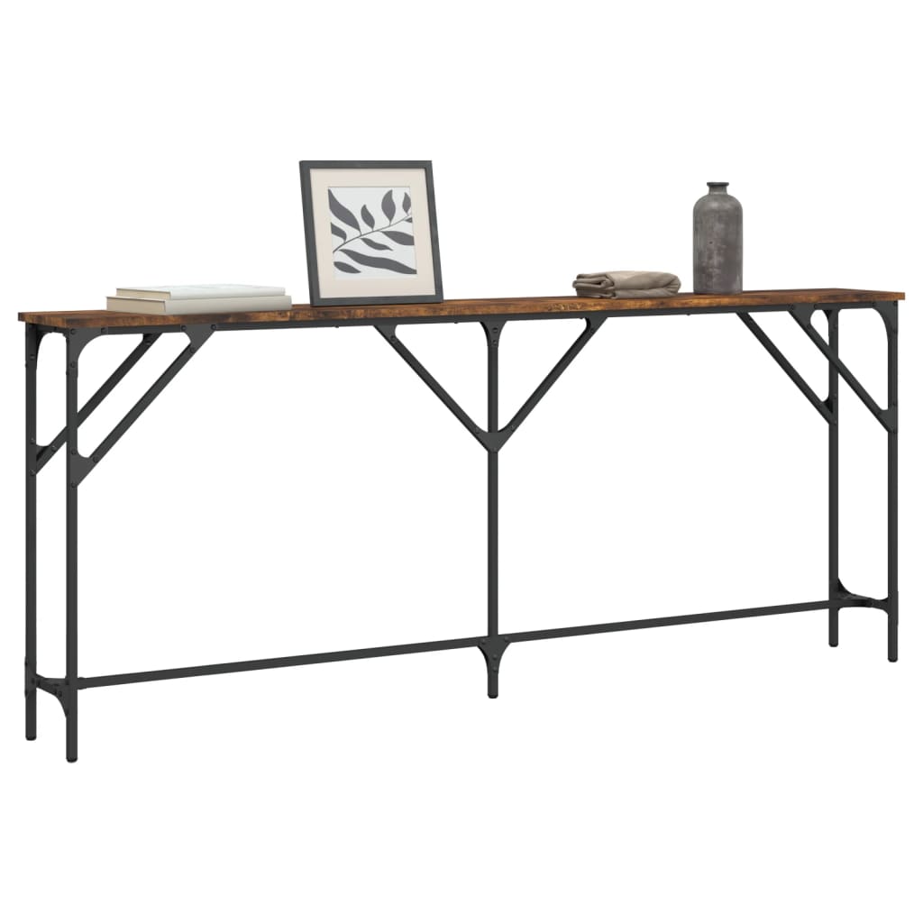 vidaXL Console Table Storage Side Sofa Desk for Living Room Engineered Wood-1
