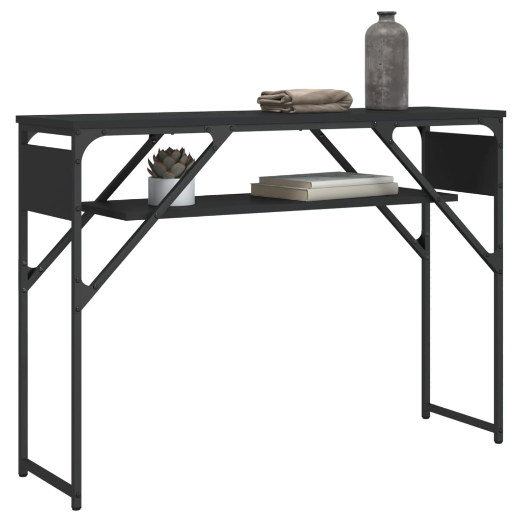 vidaXL Console Table with Shelf Behind Sofa Desk Furniture Engineered Wood-12