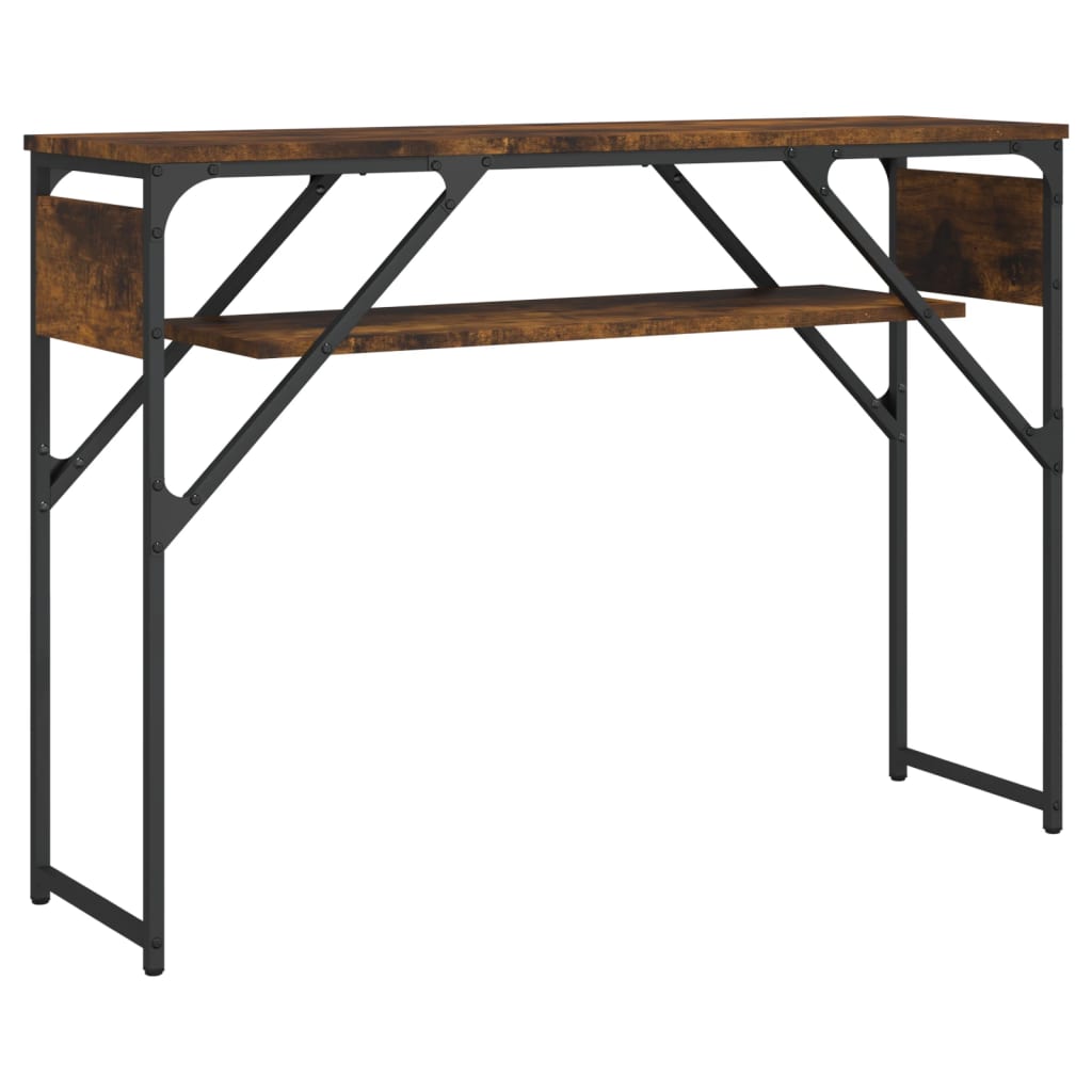 vidaXL Console Table with Shelf Behind Sofa Desk Furniture Engineered Wood-8