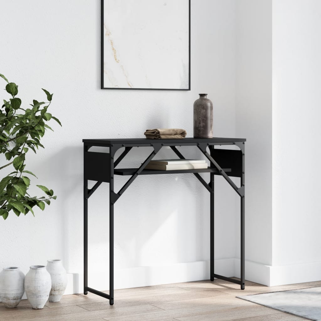 vidaXL Console Table with Shelf Behind Sofa Desk Furniture Engineered Wood-28