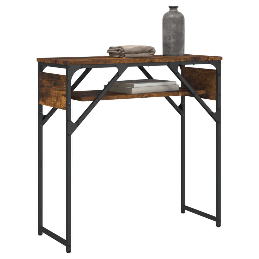 vidaXL Console Table with Shelf Behind Sofa Desk Furniture Engineered Wood-25