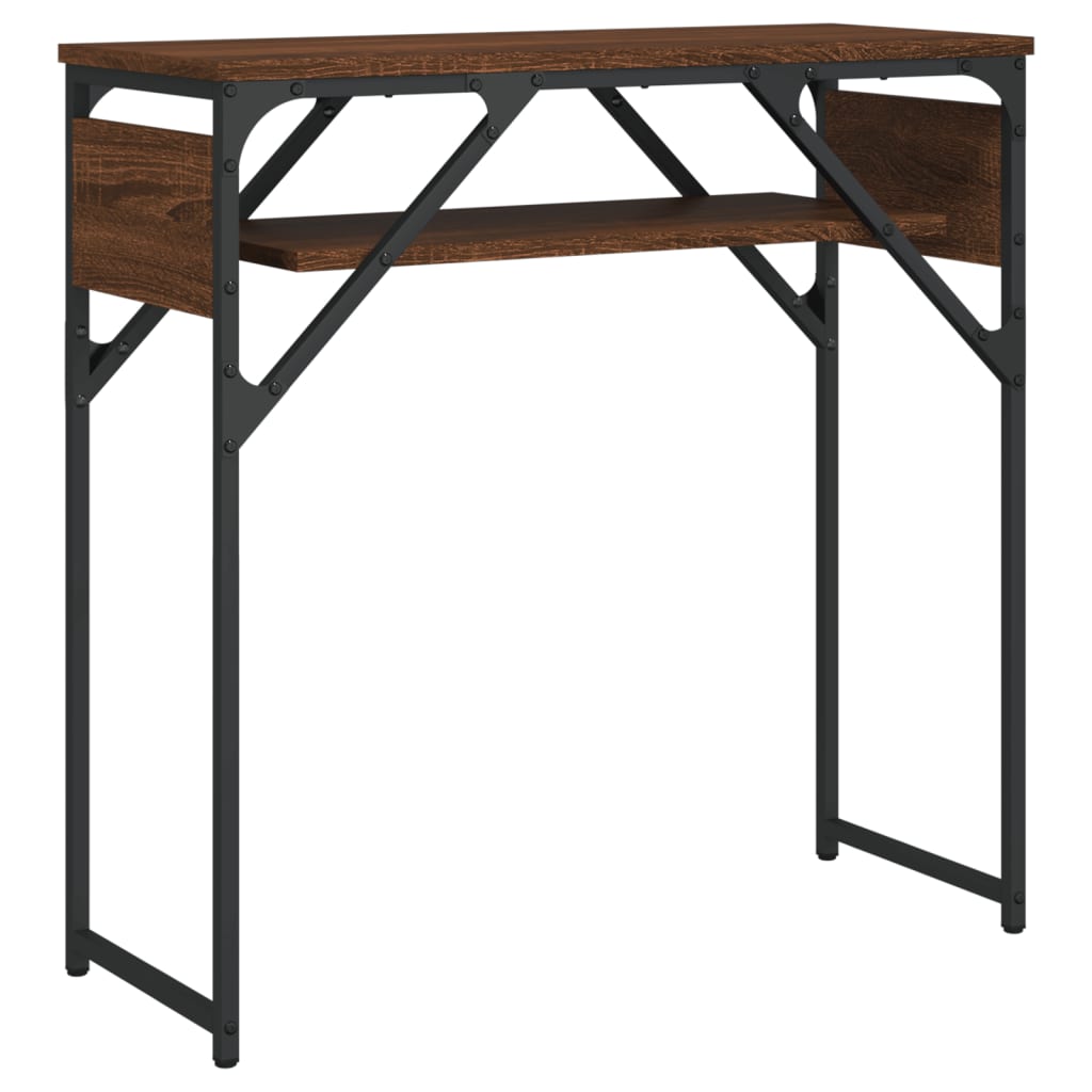 vidaXL Console Table with Shelf Behind Sofa Desk Furniture Engineered Wood-9