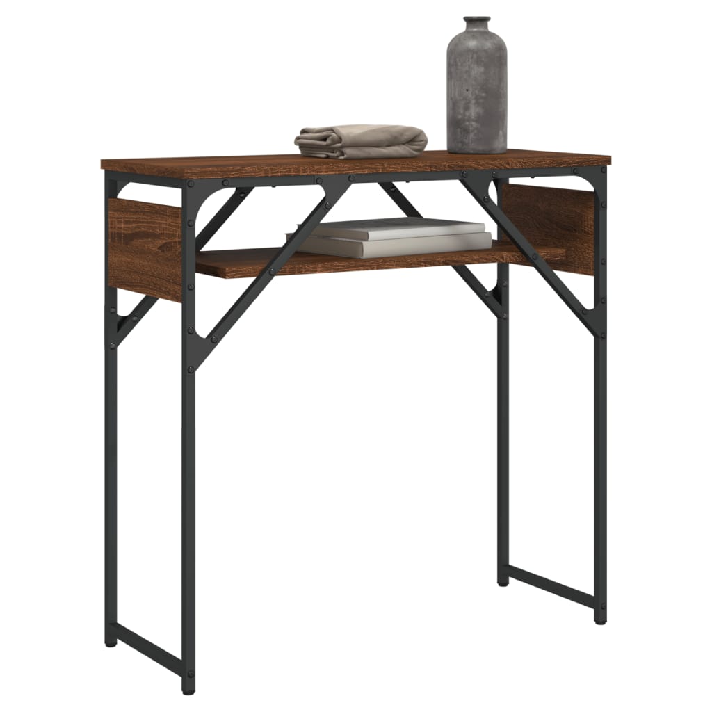 vidaXL Console Table with Shelf Behind Sofa Desk Furniture Engineered Wood-19