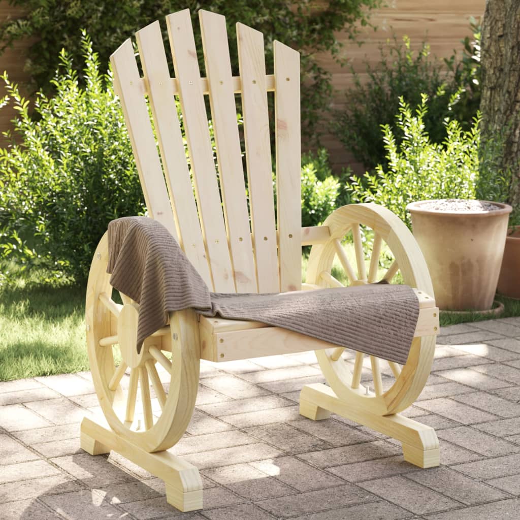 vidaXL Patio Adirondack Chairs 4 pcs Solid Wood Fir-0