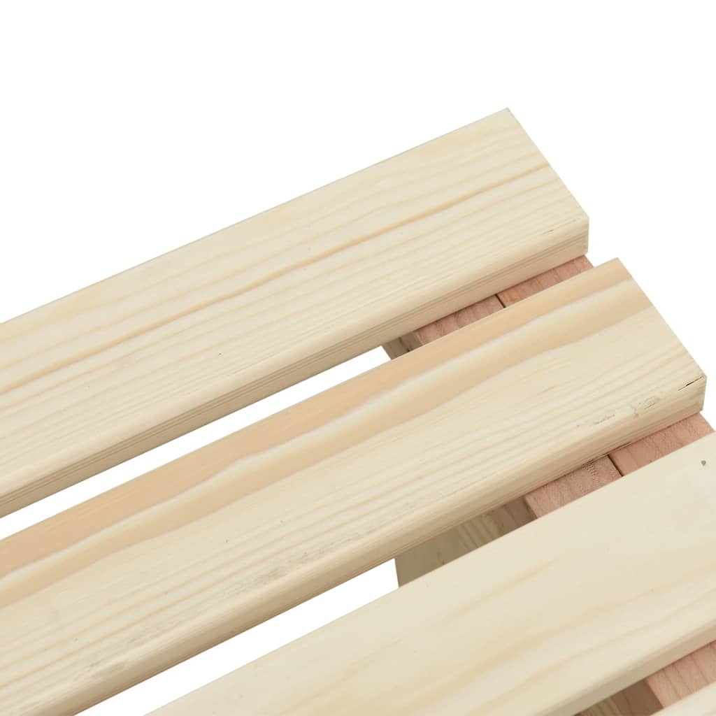 vidaXL Patio Benches 2 pcs Solid Wood Fir-5