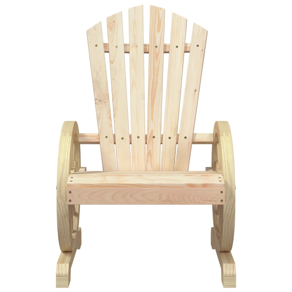vidaXL Patio Adirondack Chair Solid Wood Fir-3