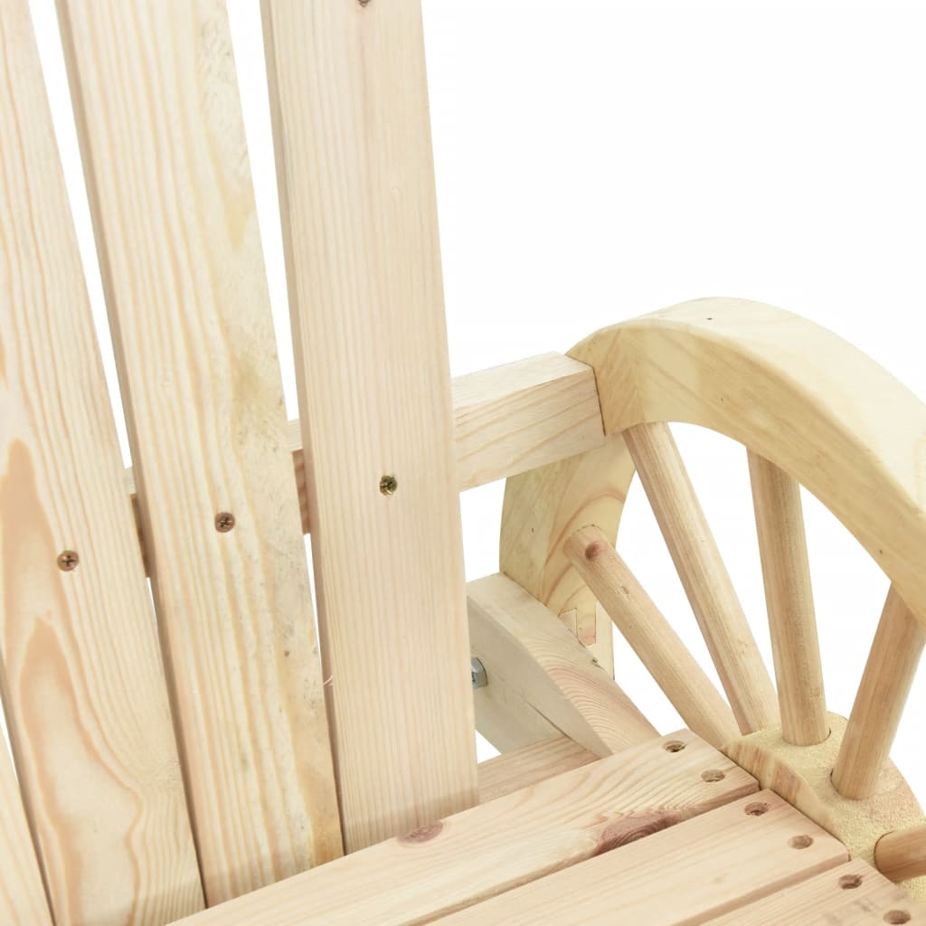 vidaXL Patio Adirondack Chair Solid Wood Fir-6