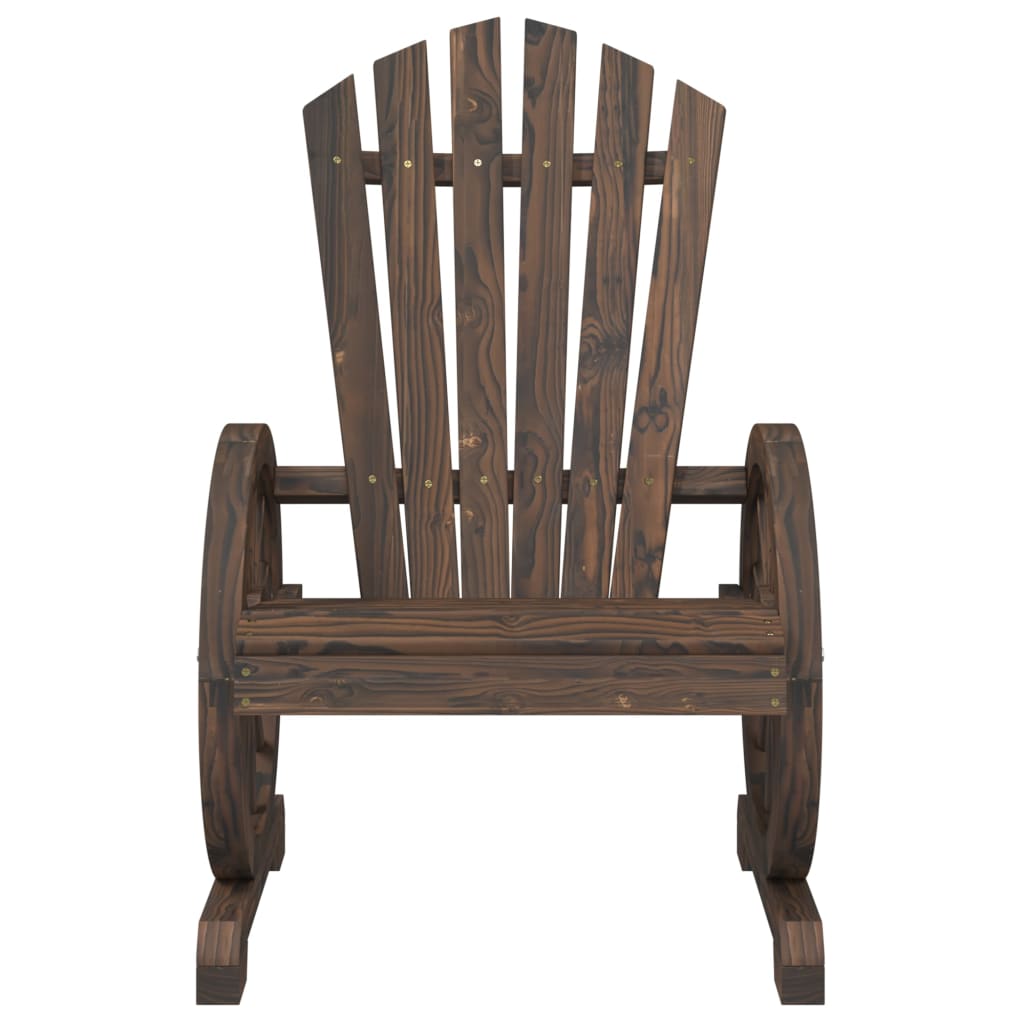 vidaXL Patio Adirondack Chair Solid Wood Fir-4