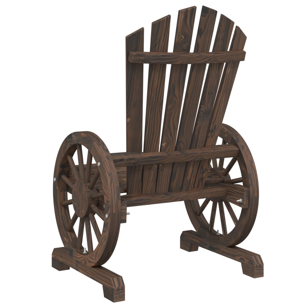 vidaXL Patio Adirondack Chair Solid Wood Fir-6