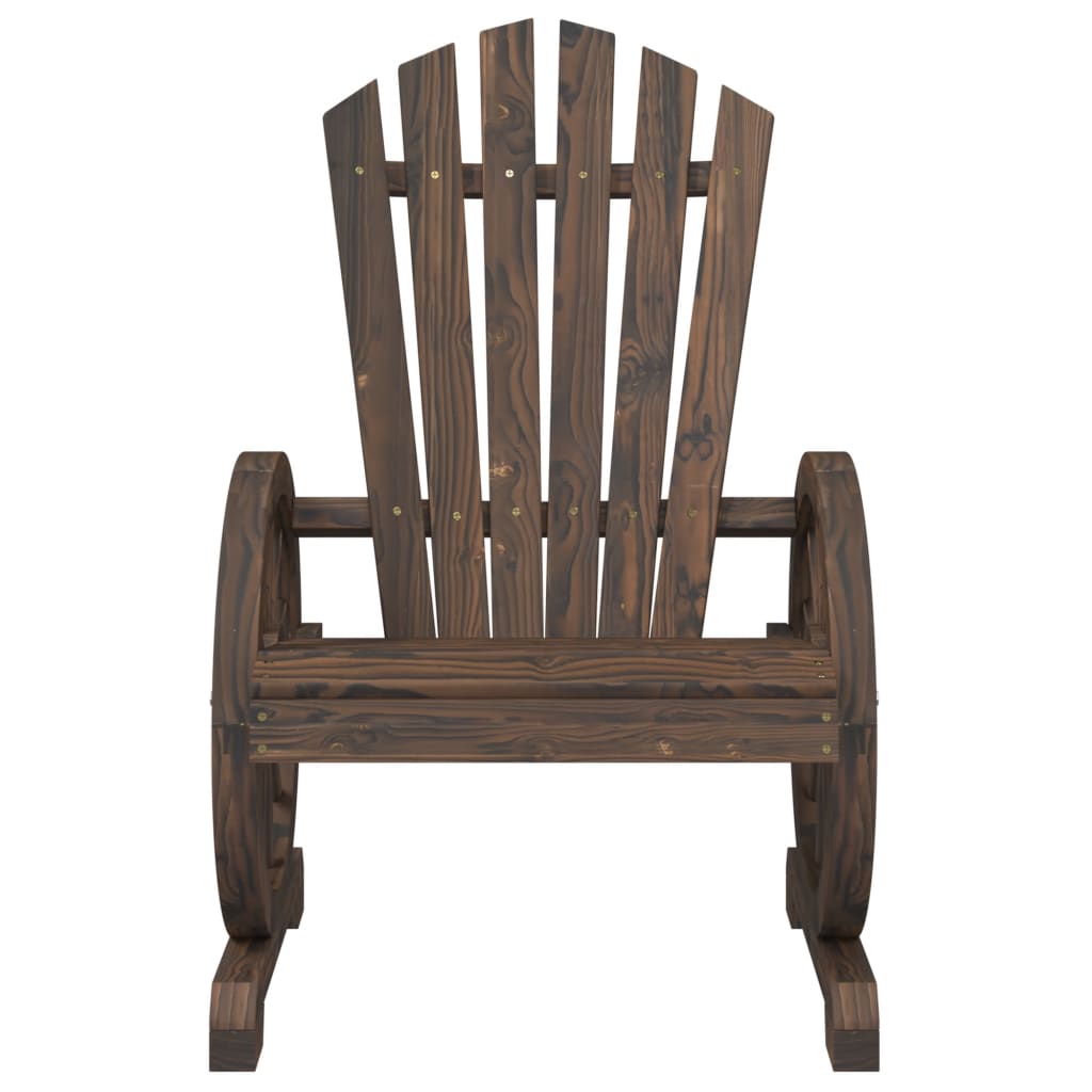 vidaXL Patio Adirondack Chairs 2 pcs Solid Wood Fir-5