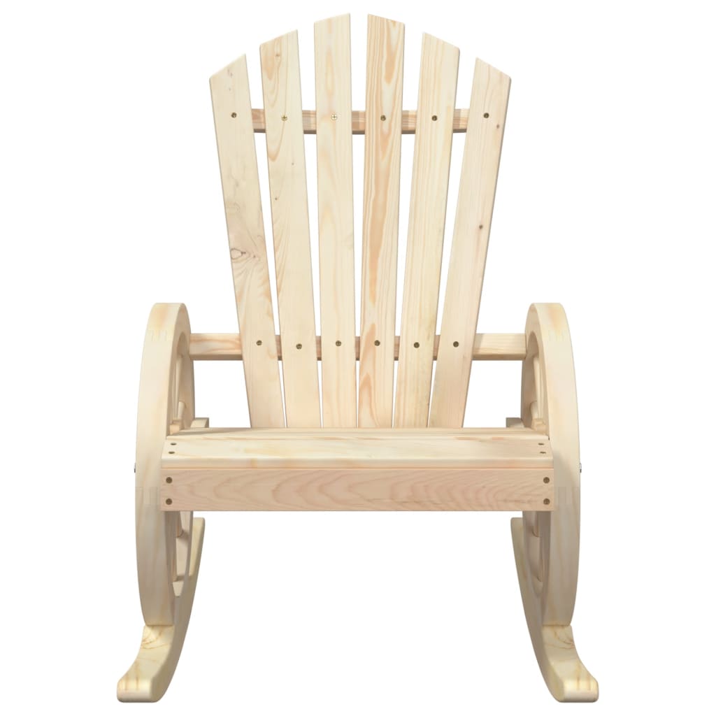 vidaXL Rocking Adirondack Chair Solid Wood Fir-4