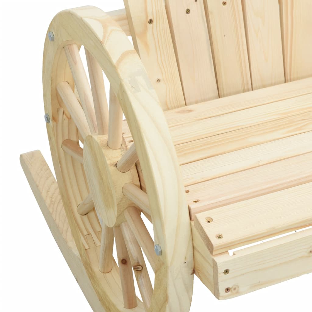 vidaXL Rocking Adirondack Chair Solid Wood Fir-8