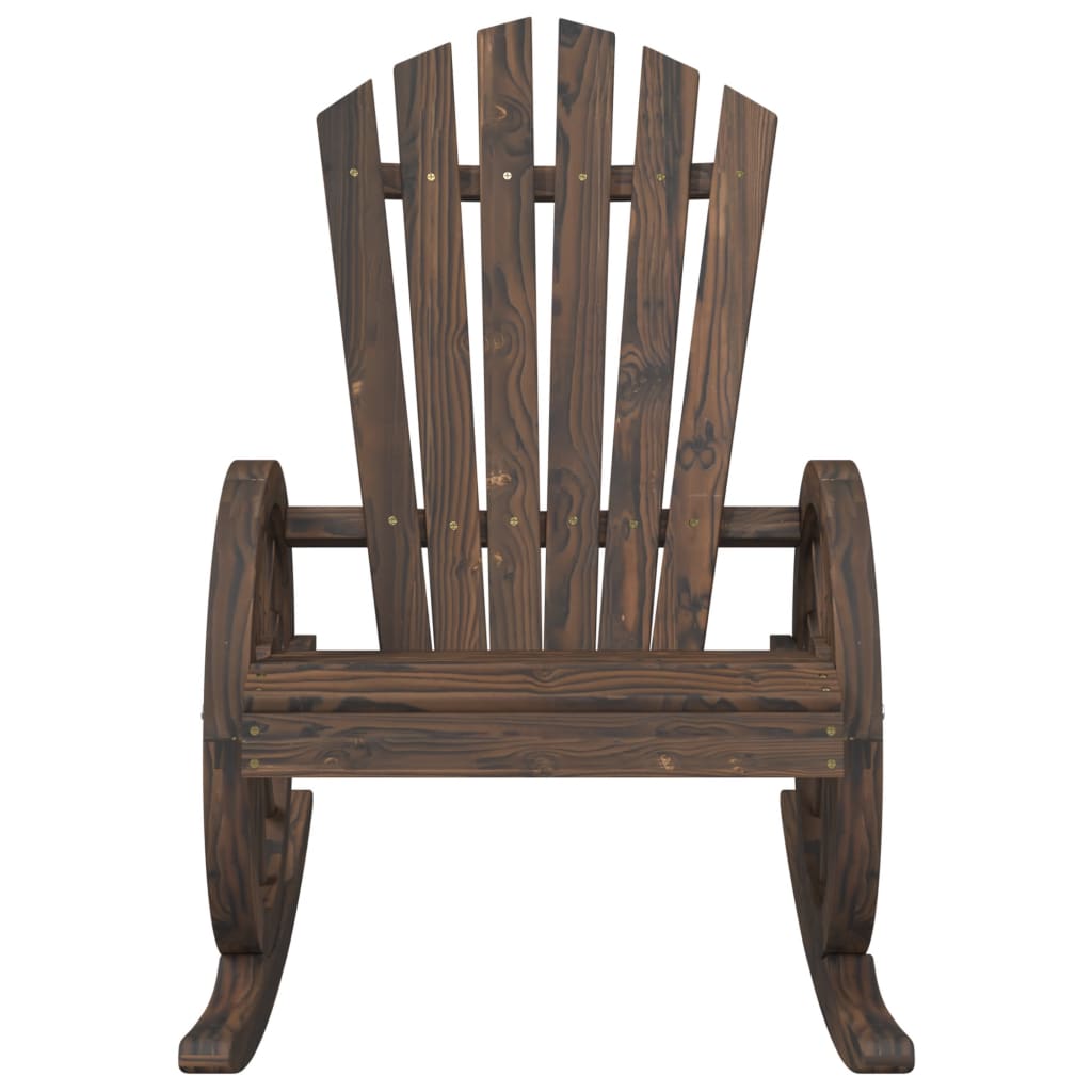 vidaXL Rocking Adirondack Chair Solid Wood Fir-4