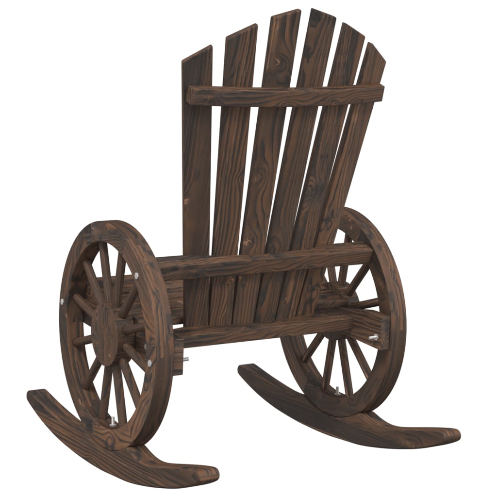 vidaXL Rocking Adirondack Chair Solid Wood Fir-6
