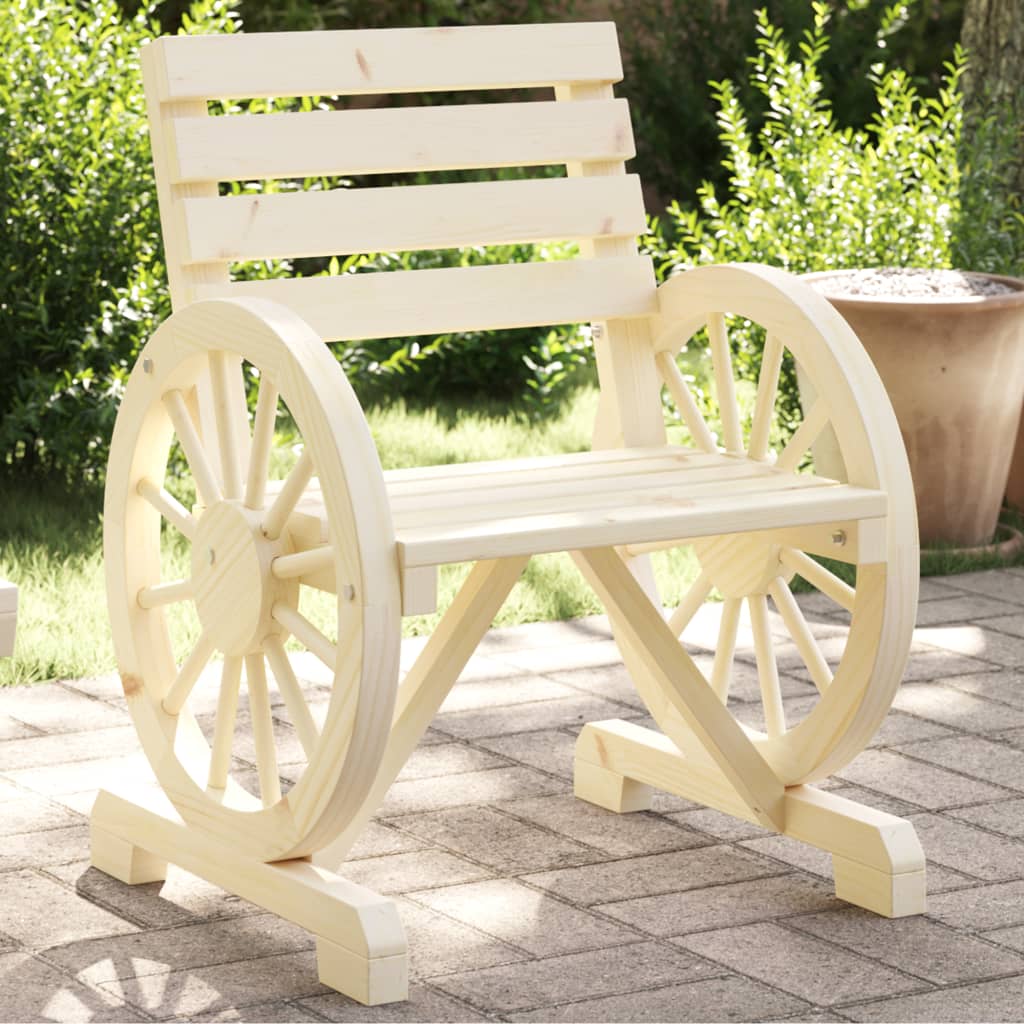 vidaXL Patio Chair 22.8"x22.8"x30.9" Solid Wood Fir-0
