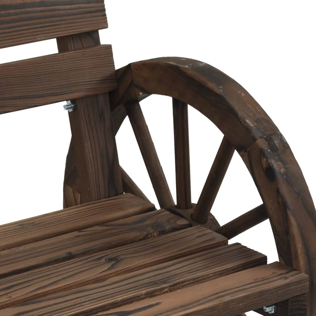 vidaXL Patio Chairs 2 pcs 22.8"x22.8"x30.9" Solid Wood Fir-8