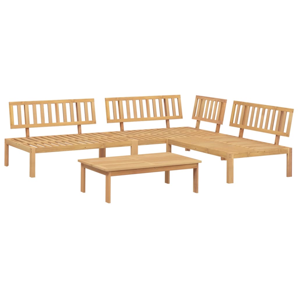 vidaXL 4 Piece Patio Pallet Sofa Set Solid Wood Acacia-1