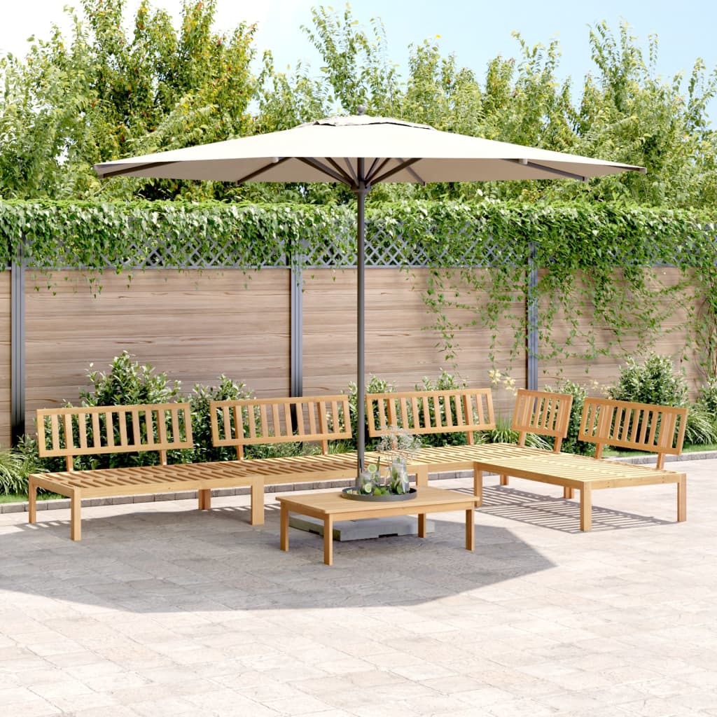 vidaXL 5 Piece Patio Pallet Sofa Set Solid Wood Acacia-0