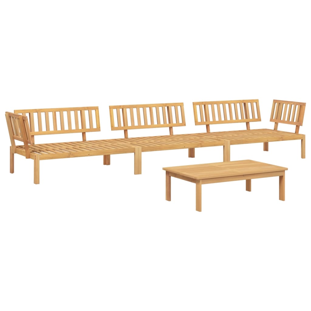 vidaXL 4 Piece Patio Pallet Sofa Set Solid Wood Acacia-1