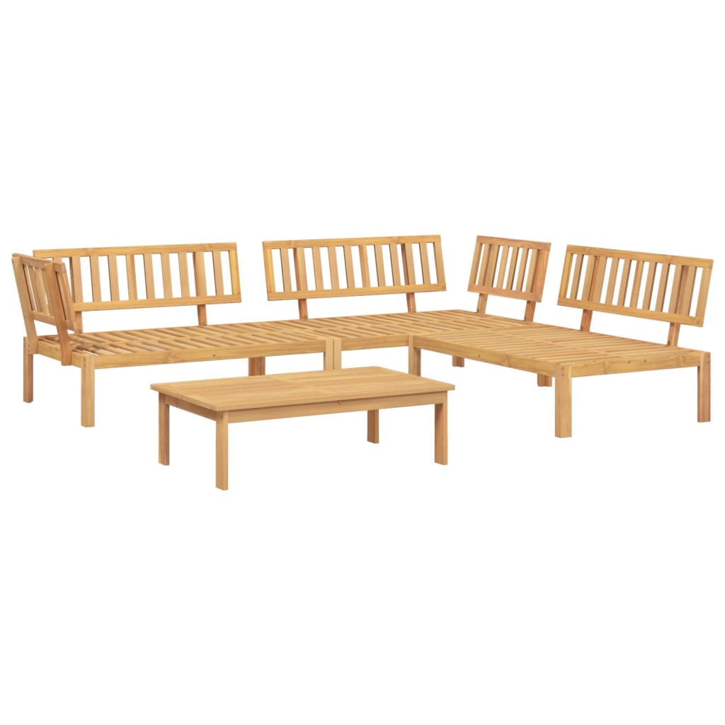 vidaXL 4 Piece Patio Pallet Sofa Set Solid Wood Acacia-1