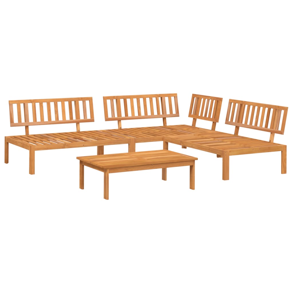 vidaXL 4 Piece Patio Pallet Sofa Set Solid Wood Acacia-1