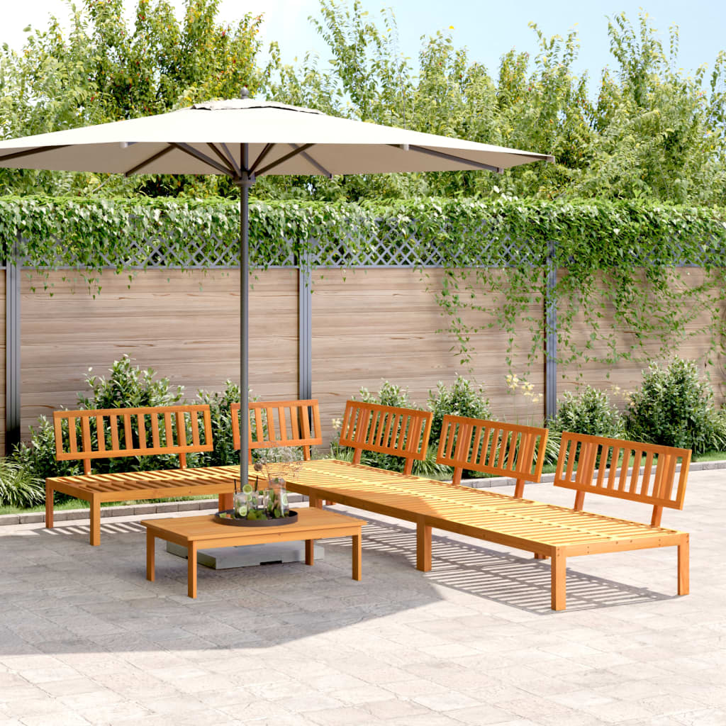 vidaXL 5 Piece Patio Pallet Sofa Set Solid Wood Acacia-0