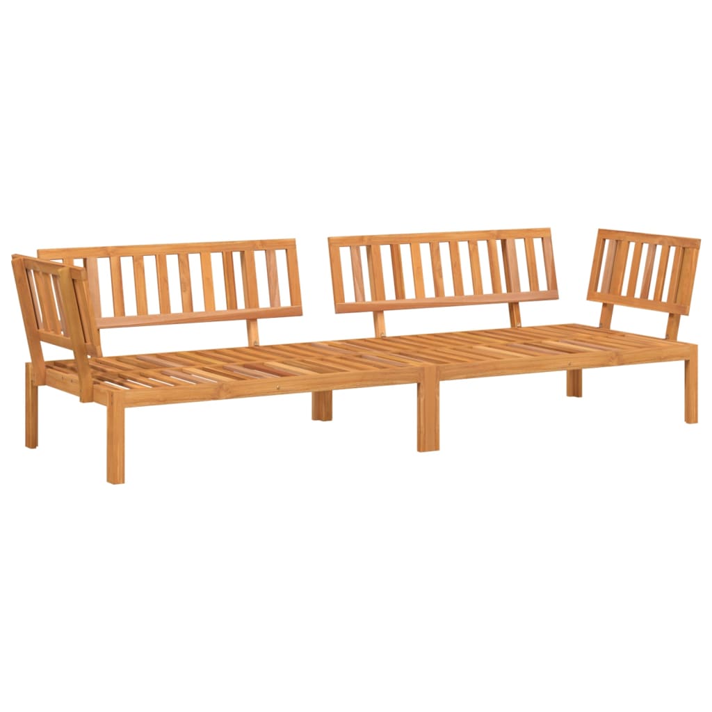 vidaXL Patio Pallet Corner Sofas 2 pcs Solid Wood Acacia-1