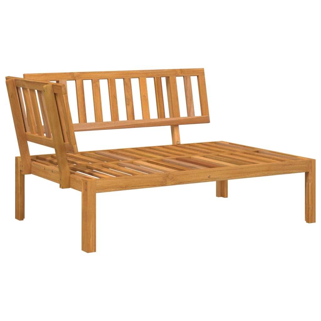 vidaXL Patio Pallet Corner Sofas 2 pcs Solid Wood Acacia-2