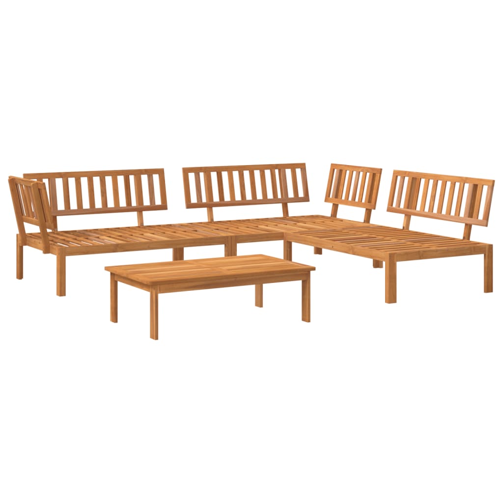 vidaXL 4 Piece Patio Pallet Sofa Set Solid Wood Acacia-1