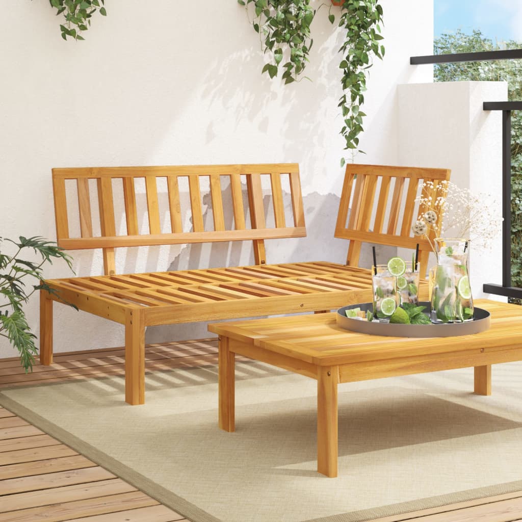 vidaXL Patio Pallet Corner Sofa Solid Wood Acacia-0