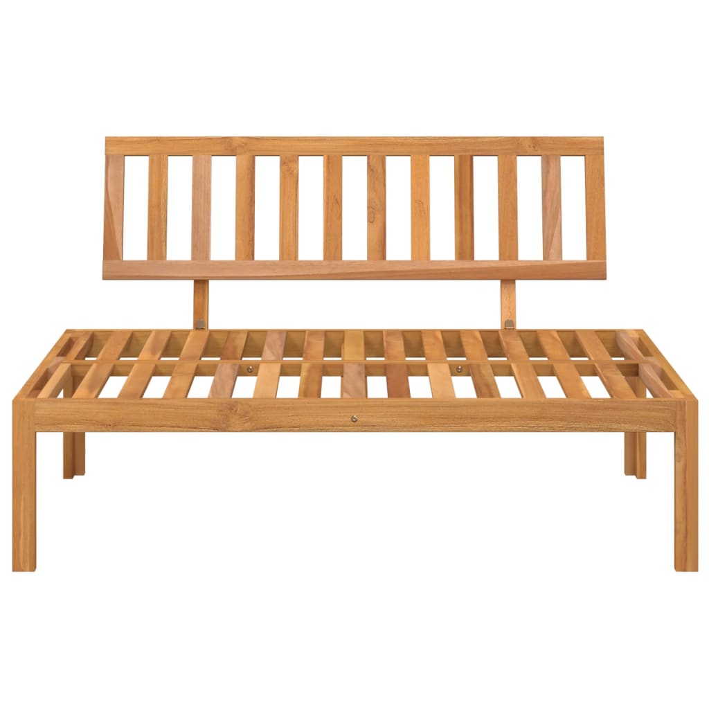 vidaXL Patio Pallet Middle Sofa Solid Wood Acacia-2