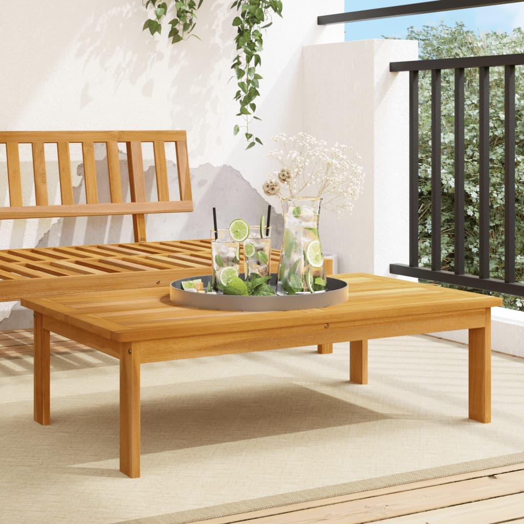 vidaXL Patio Table 39.4"x23.6"x11.8" Solid Wood Acacia-0