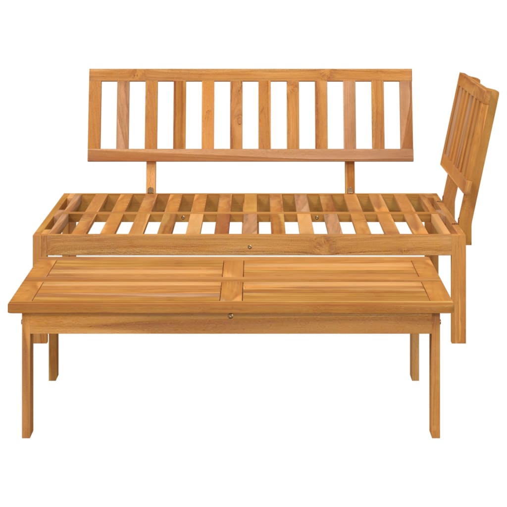 vidaXL Patio Pallet Sofa Set 2 pcs Solid Wood Acacia-2