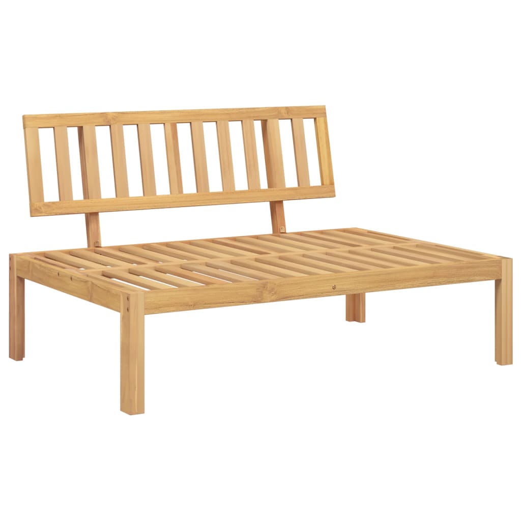 vidaXL Patio Pallet Middle Sofa Solid Wood Acacia-1