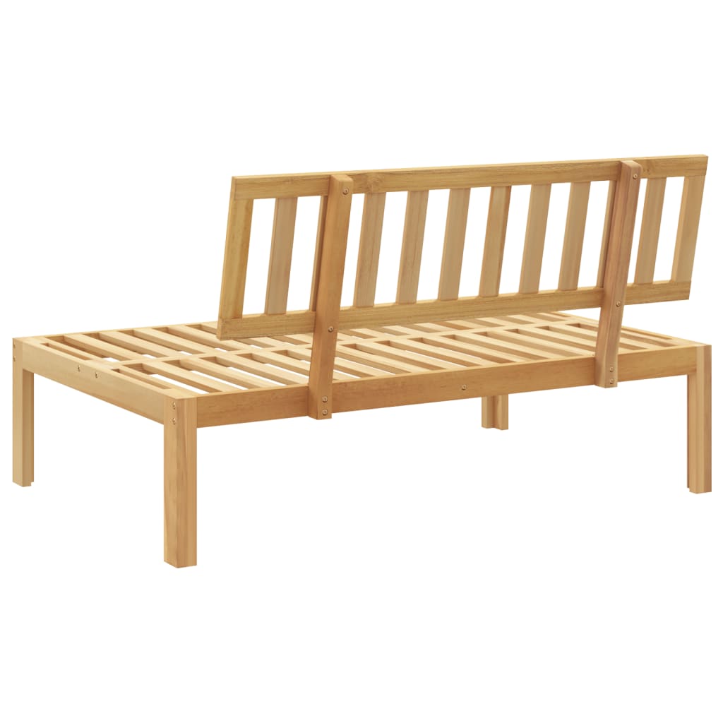 vidaXL Patio Pallet Middle Sofa Solid Wood Acacia-4