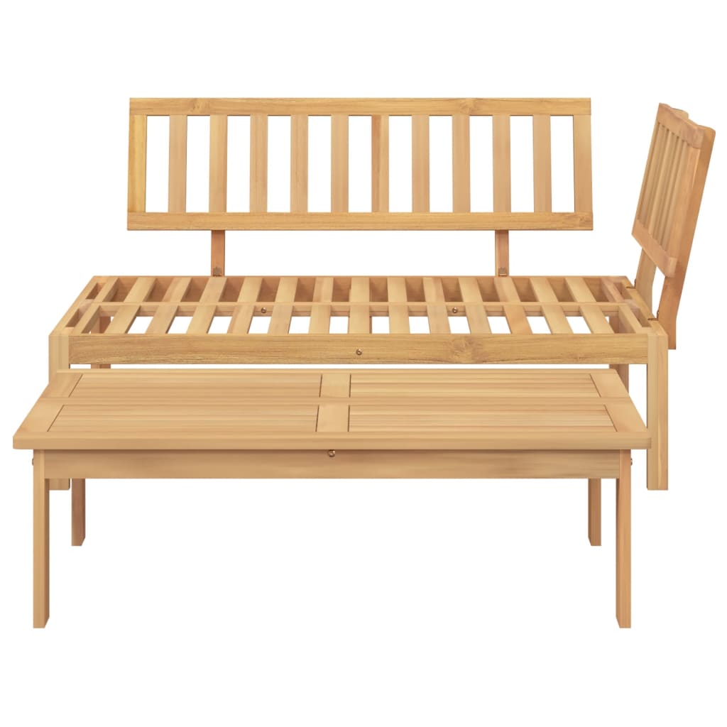 vidaXL Patio Pallet Sofa Set 2 pcs Solid Wood Acacia-2