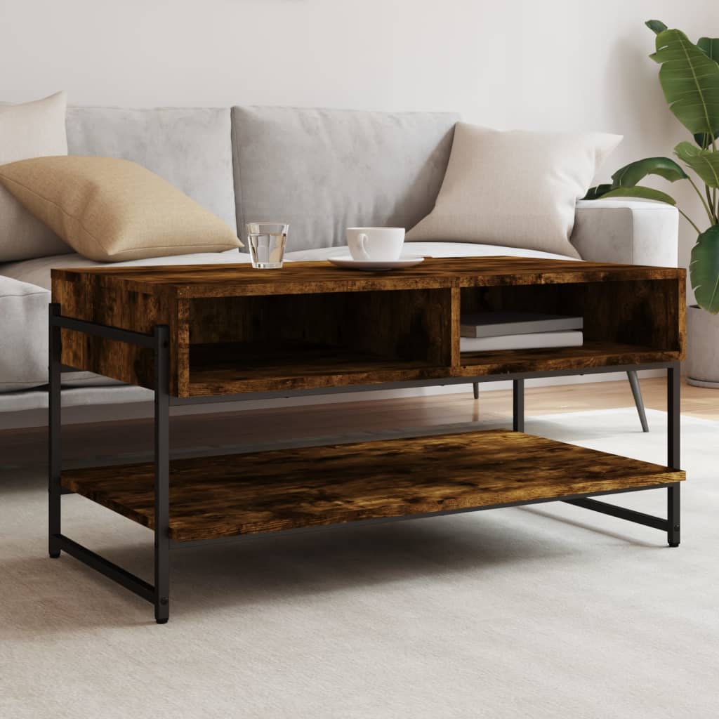 vidaXL Coffee Table Accent Storage Side Living Room Furniture Engineered Wood-5