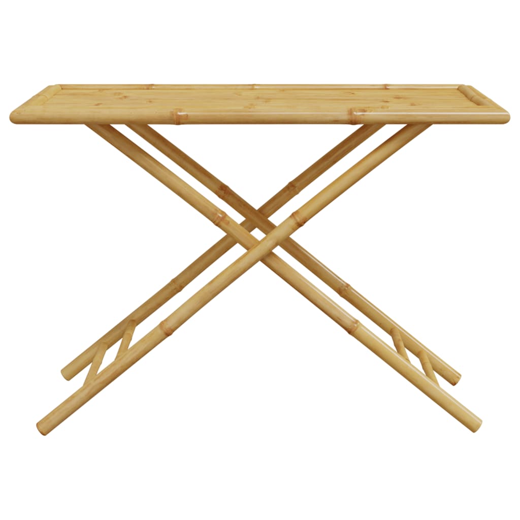 vidaXL Folding Patio Table 43.3"x21.7"x29.5" Bamboo-4