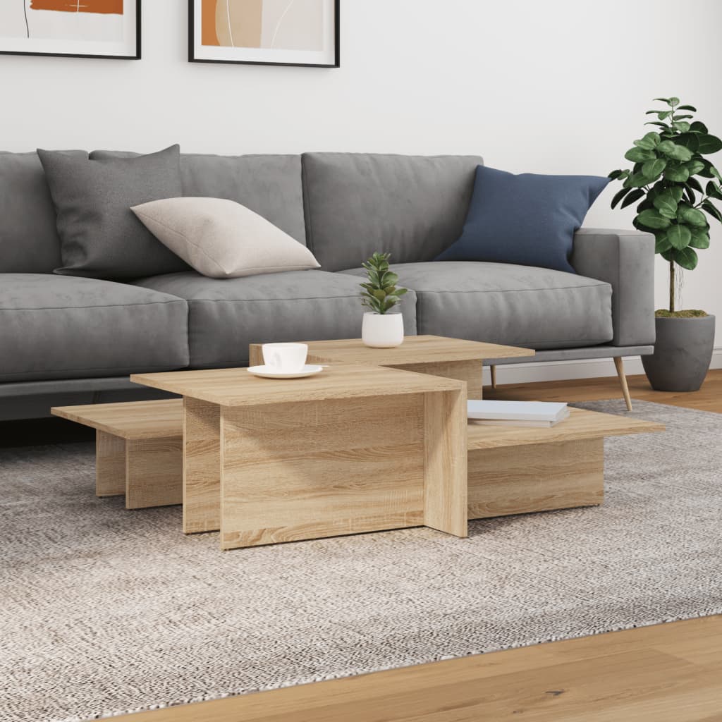 vidaXL Coffee Table Accent End Side Sofa Table for Living Room Engineered Wood-1