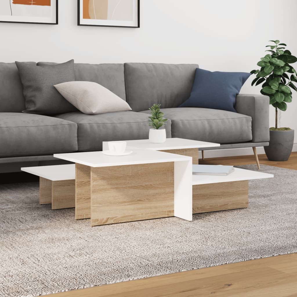 vidaXL Coffee Table Accent End Side Sofa Table for Living Room Engineered Wood-31