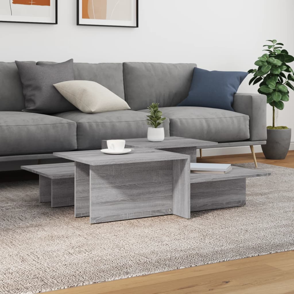 vidaXL Coffee Table Accent End Side Sofa Table for Living Room Engineered Wood-46