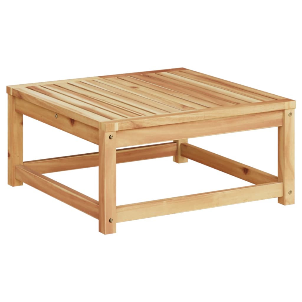 vidaXL Patio Table 24.8"x24.8"x11.8" Solid Wood Acacia-4