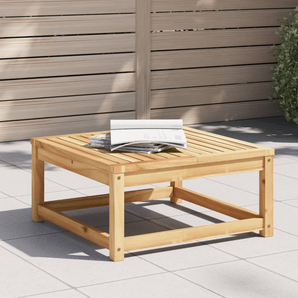 vidaXL Patio Table 24.8"x24.8"x11.8" Solid Wood Acacia-0