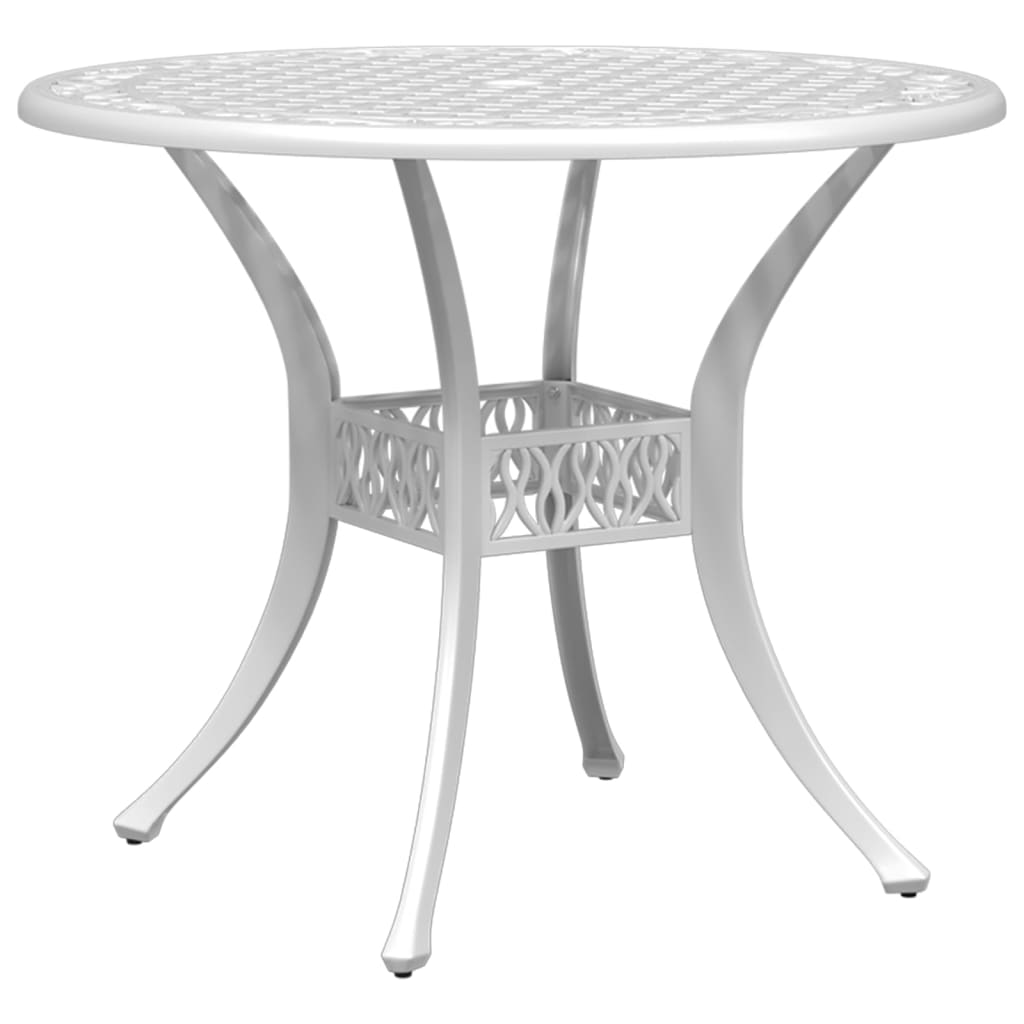 vidaXL Patio Table Garden Outdoor Balcony Backyard Furniture Cast Aluminum-0