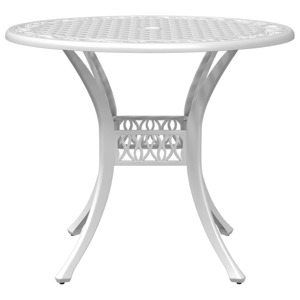 vidaXL Patio Table Garden Outdoor Balcony Backyard Furniture Cast Aluminum-4